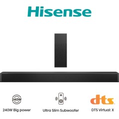 Hisense HS2100 21-Channel Soundbar System - Premium Audio Experience in Black